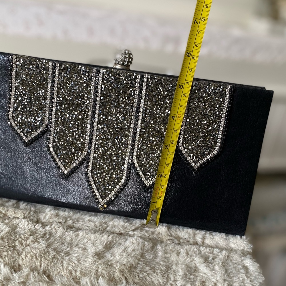 Bebe Rhinestone Clutch NWT - Picture 7 of 11